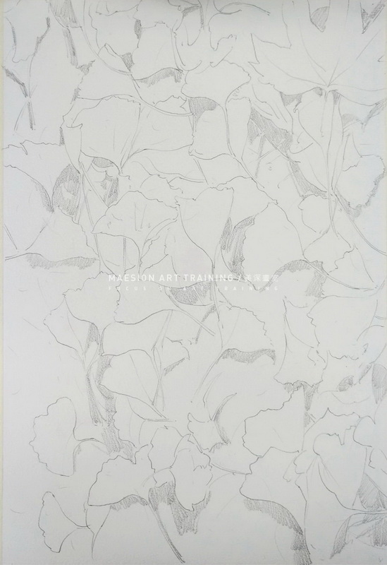 學(xué)繪畫(huà)畫(huà)水彩秋葉步驟圖1
