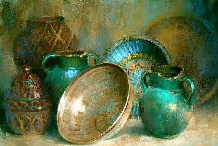 Claude Texier色粉畫(huà)作品3