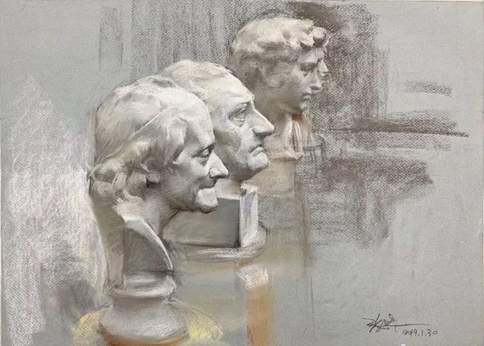 張燁色粉畫(huà)作品2