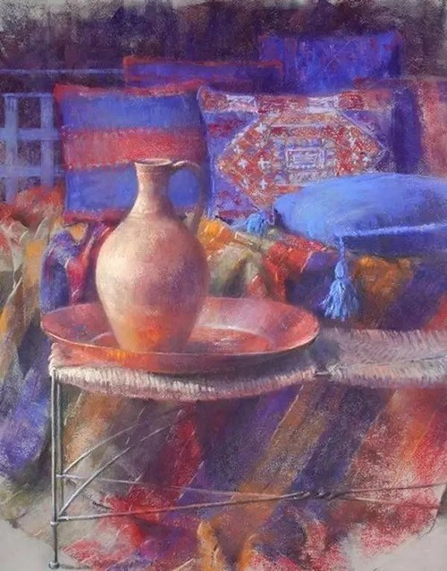 Claude Texier色粉畫(huà)作品2